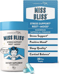 Legendairy Milk Miss Bliss™ Stress Support for Women – Stress Relief Supplement with affron® Saffron, Magnesium Glycinate + Citrate & L-Theanine – Calm & Mood Balance, Non-Drowsy, 60 Vegan Capsules