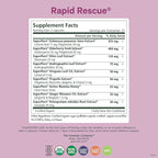 PURE SYNERGY Rapid Rescue | Organic Immune Support Capsules | Herbal Supplement with Echinacea, Elderberry, and Olive Leaf Extracts | for Immediate Immune Support (42 Capsules)