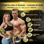 Shilajit Gummies for Men & Women | 4000mg High Potency 10-in-1 Formula with Pure Himalayan Shilajit, Ashwagandha, and 75% Fulvic Acid | Sugar-Free Vegan, 85+ Trace Minerals | Men 4000mg / 4 Bag