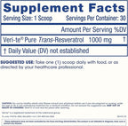 ProHealth Longevity Micronized Pure Trans Resveratrol Powder 30 Grams - 98% Pure Pharmaceutical Grade, 1000 mg per Scoop, Superior Absorption and Bioavailability