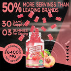 Creatine Monohydrate Gummies Complex for Men & Women -Advanced Formula W/L-Taurine + Vitamin B12, Sugar Free Chewable Supplement,90 Peach Gummies