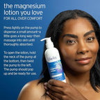 LIFE-FLO Magnesium Lotion - Unscented Body Lotion for Kids and Adults with Highly Concentrated Magnesium Chloride - Soothes Muscles and Joints When Massaged into Skin - Hypoallergenic - 2 8-oz Bottles