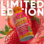 Vitamin Energy Immune+ Extra Strength Energy Shot Strawberry Twist 48 Pack, 260mg Natural Caffeine, B-Vitamins, Citicoline, Green Tea, Immunity & Focus Support, Zero Sugar, Gluten-Free 1.93 fl oz