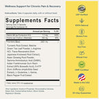 ProleevaMax Nutraceuticals Supplement – Nerve, Muscle & Joint Support with Turmeric Curcumin, Resveratrol, Ginseng & Boswellia, 13 Natural Ingredients, 120 Capsules