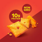 Pure Protein Cheesy Crackers,Cheddar,High Protein Snack,10G-Protein,1.06 Oz,(Pack of 24)