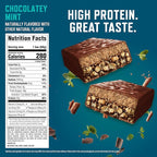 CLIF BUILDERS Protein Bars - Chocolatey Mint - 20g Plant Based Protein - Gluten Free - Non-GMO - Low Glycemic - No Artificial Sweeteners - 2.4 oz. (12 Pack)