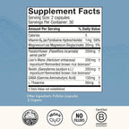 Host Defense MycoBenefits Sleep* Capsules - Rest Support for Healthy Sleep Quality - Calming Supplement with Magnesium, Lion's Mane & GABA - Aids Balanced Rest Cycles - 60 Capsules (30 Servings)*