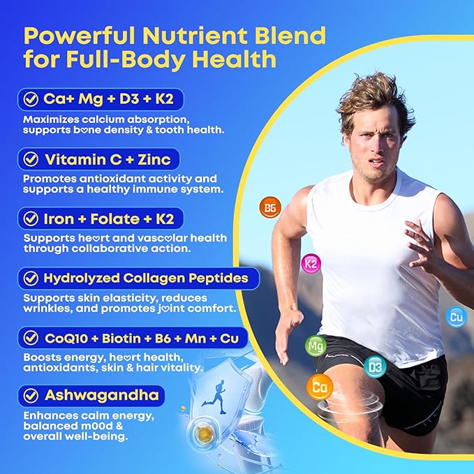 90 Count Calcium Citrate Gummies 1200 mg with Vitamin D3, K2, Magnesium & Zinc, High Absorption Calcium Supplements for Women & Men for B0ne, Muscle & Immune Support, Sugar Free, Mixed Berry Flavor