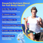 180 Count Calcium Citrate Gummies 1200 mg with Vitamin D3, K2, Magnesium & Zinc, High Absorption Calcium Supplements for Women & Men for B0ne, Muscle & Immune Support, Sugar Free, Mixed Berry Flavor
