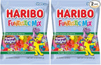 Haribo Gummi Candy | Funtastic Mix in Shareable Size Bags | Many Shapes & Flavors, 5 oz. (Pack of 24)