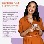 NewLife Naturals - Boric Acid Suppositories for Women - 600mg - Feminine Care - for Vaginal Odor Use - 100% Pure- Made in USA - 90 Capsules