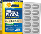 Renew Life Extra Care Go-Pack Probiotic Capsules, Daily Supplement Supports Immune, Digestive and Respiratory Health, L. Rhamnosus GG, Dairy, Soy and gluten-free, 30 Billion CFU, 30 Ct