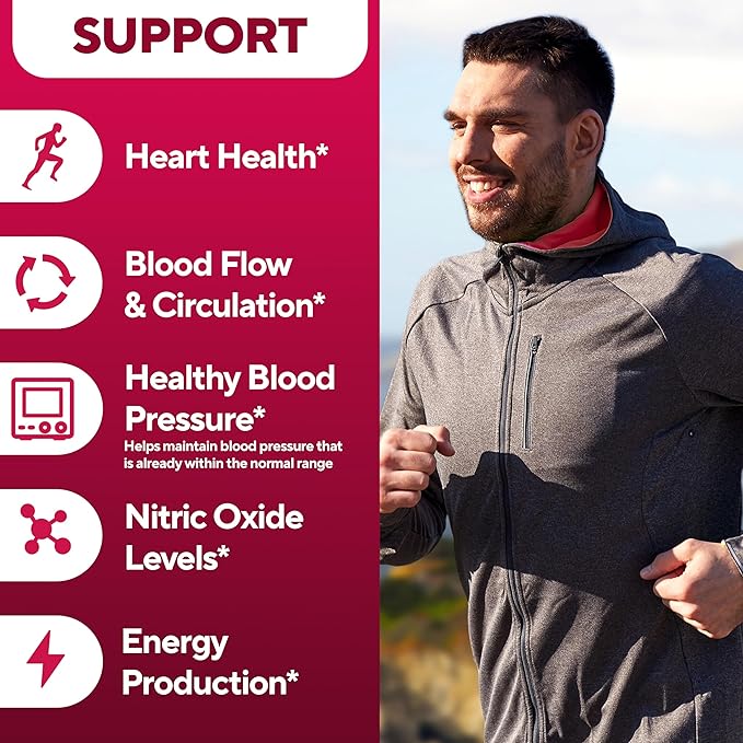 VitaUp Beet Root Capsules - USA Made Beetroot Supplement for Normal Circulation, Nitric Oxide & Heart Support - 5-in-1 Beets with Grape Seed, Garlic Extract, Hawthorn Berry, Olive Leaf - 90 Vegan Caps