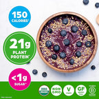 Orgain Organic Vegan Protein Powder, Vanilla Bean - 21g Plant Protein, 5g Prebiotic Fiber, Low Carb, No Lactose Ingredients, No Added Sugar, Non-GMO, 10 Single Serve Individual Packets