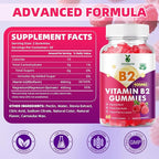Vitamin B2 Gummies for Kids & Adults, VIT B2 Riboflavin 400mg Supplement with Magnesium for Migraine Relief & Nervous System Support, Non-GMO, Vegan, Raspberry Flavor 120 Count