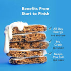 ALOHA Organic Plant Based Protein Bars - Cookies and Creme - 12 Bars, Vegan, Low Sugar, Gluten-Free, Paleo, Low Carb, Non-GMO, No Stevia, No Erythritol