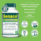 Genacol Optimum – Glucosamine, Chondroitin, MSM & Ultra-Hydrolyzed Collagen, Joint Support Tablets, 180 Count (60-Day Supply)