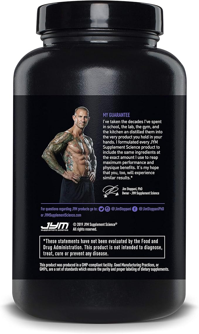 ZMA JYM, Zinc & Magnesium Supplement - Zinc, Magnesium and Vitamin B6, YM Supplement Science, 90 Vegetarian Capsules (Pack of 2)