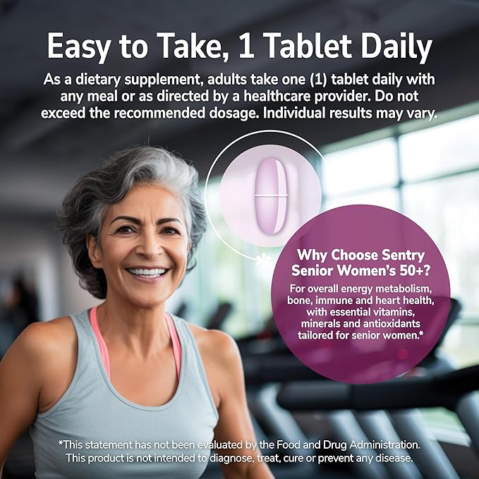 21st Century Sentry Senior Women 50 Plus Tablets, 100 Count (27542)