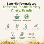 Daily Detox Greens Powder, Organic Superfood Supplement for Detox, Gut Health, Energy, Immune Support, Overall Wellness, Gluten Free Multivitamin Drink Mix, Vegan, Non GMO, 30 Servings