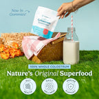 WONDERCOW Colostrum Gummies for Gut Health, Immune Support & Wellness | Natural IgG Whole Bovine Colostrum Supplement, 1,000mg per Serving (90 Gummies (30 Servings), Strawberry Cream)