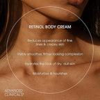 Advanced Clinicals Retinol Body Cream + Encapsulated Retinol Face Moisturizer 2pc Skincare Set For Women & Men To Reduce Appearance Of Wrinkles + Fine Lines & The Look Of Crepey Skin, 2pc Set