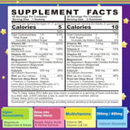 Neviss Magnesium Glycinate + Calcium Filled Gummies for Adults and Kids 4+, Kids Sleep Gummies Melatonin Free, Sugar Free Magnesium Supplement with B6 D3, L-Theanine for Zzz & Relax, Brain,Bone,Muscle