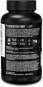 Jacked Factory Burn-XT Max - High-Performance Thermogenic Fat Burner & Appetite Suppressant for Weight Loss w/PurCaf Organic Caffeine, MitoBurn, Green Tea, Acetyl L Carnitine & More - 90 Capsules
