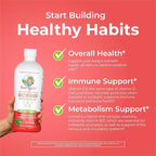 MaryRuth's Liquid Morning Multivitamin Essentials+ | Vitamin A C D E B6 B12 K2 Biotin Zinc | Mens Womens Multivitamin | Immune Support | Beauty | Sugar Free | Vitamins for Ages 1+ | Vegan | 32 Fl Oz