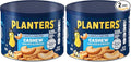 PLANTERS Lightly Salted Cashews, Cashew Halves & Pieces, Plant-Based Protein, 8 Oz Canister, Great Party Snack (Pack of 2)
