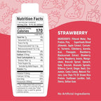 Pirq Plant Based Protein Shake, 21g Vegan Protein, 25 Superfoods, 0g Sugar, Dairy-Free, Gluten-Free, and Soy-Free, (12 Pack)(Strawberry)