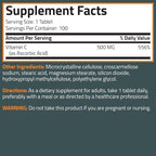 Bronson Vitamin C 500 MG Supports a Healthy Immune System & Antioxidant Protection, Non-GMO, 250 Vegetarian Tablets