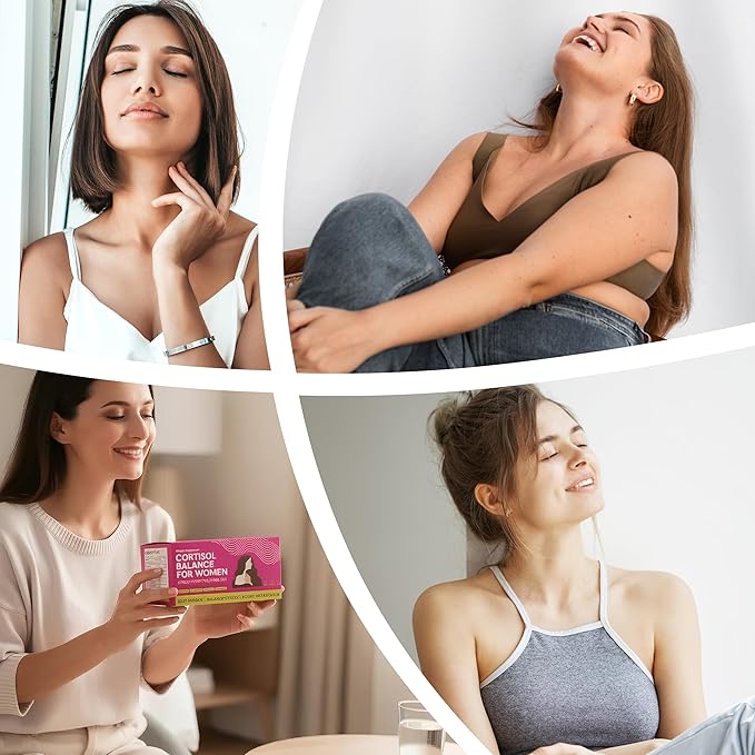 Cortisol Supplements for Women with Ashwagandha, Rhodiola & L-Theanine | Cortisol Reducer Designed for High Stress, Fatigue & Mood Swings | Supports Hormone Balance & Steady Energy | 60 Capsules