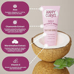 HAPPY CURVES Feminine Wash - pH Balanced Cleanser with Aloe & Vitamin E - Sulfate-Free, Paraben-Free Intimate Care for Women - Odor Control, Gentle Daily Vaginal & Sensitive Skin (Tahitian Vanilla)