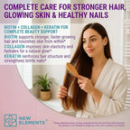 Biotin Gummies with Keratin & Collagen Peptides - Advanced Supplement for Hair Growth Treatment for Men & Women Hair Skin and Nails Vitamins – Biotin 10000mcg | Keratin 100000mcg | Collagen 100000mcg