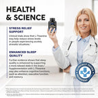 L Theanine 400 mg | L-Theanine Stress Relief | Extra Strength Supplement | Made in USA | Relaxation, Sleep & Calm Support | For Men & Women | Plant Based, Non-GMO & Gluten-Free | 120 Vegan Capsules