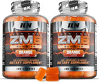 Iron Labs ZM6 Gummies for Men & Women - 2 Pack - Zinc Magnesium Gummies (200 Count, Orange Flavor, Vegan) - Magnesium Citrate and Zinc Citrate Supplements with Vitamin B6 and D3