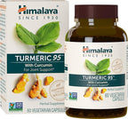 Himalaya Turmeric 95 Supplement with Curcumin/Curcuminoids, Joint and Muscle Support, Optimum Flexibility and Mobility, 600 mg, Non-GMO, Vegan, Gluten Free, 60 Capsules, 2 Pack, 60 Day Supply