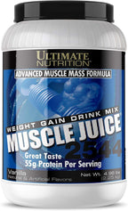 Ultimate Nutrition Muscle Juice, Weight Gain Drink Mix - Mass Gainer Workout Powder for Men & Women - Supplement for Lean Muscle Growth & Immune Support with 55g Protein - Vanilla, 4.96lb