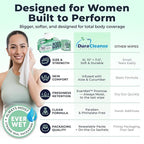 Body Wipes for Women, Extra Moist No Rinse Bathing Sheets 4pk, 200 XL Shower Cloths + 16 Deodorizing Bath Wipes -10 x 11.5" Travel Size Essentials,Toiletries for Womens Hygiene & Post Workout Cleanup