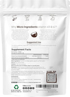 Micro Ingredients Vitamin D3 10,000 IU + K2 MK-7 200 mcg, 180 Softgels with Virgin Coconut Oil | 2-in-1 Vitamins D & K Complex | Extra Strength, Easy to Swallow, Non-GMO, Gluten Free