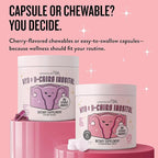 Legendairy Milk Myo-Inositol & D-Chiro Inositol Supplement for Women, 40:1 Ratio, PCOS & Fertility Support, Hormone Balance, Sugar Free Vegan Chewable Tablets, Cherry Flavor, 30 Day Supply