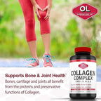 Olympian Labs Multi Collagen Complex Type I, II, III, V, X, Hair, Nails, Joint, Gut Health, 90 Caps, 30-Day Supply