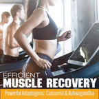 Post-Workout Gummies, Recovery Accelerator, Support Muscle Recovery & Joint Health, Essential Amino Acids, with Ashwagandha & Curcumin, BCAAs, Citrus Flavor, 60 Gummies, 30 Servings
