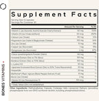 Codeage Bones Vitamins+ - Vitamin D3 & K2, Vitamin C, Calcium, Magnesium, Zinc, Hesperidin, L-Lysine, Manganese, Bamboo, Horsetail, Cissus, Boron, Trans-Resveratrol, Non-GMO Supplement - 90 Capsules