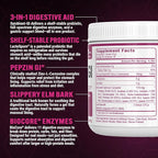 PEScience Complete-GI Gut Health Powder, Probiotics for Women and Men, Digestive Enzymes, Prebiotic Fiber, L-Glutamine, Pepzin GI Zinc Carnosine - Unflavored, 30 Servings