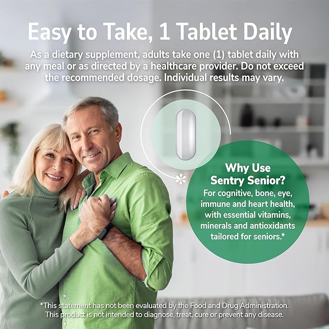 21st Century Sentry Senior Tablets, 265 Count