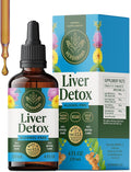HERBAMAMA Liver Detox Liquid Drops - Vegan Liver Support with Milk Thistle, Dandelion Root, Chanca Piedra & Turmeric Tincture - Non-GMO, Alcohol & Sugar-Free Supplement - 84-Day Supply