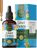 HERBAMAMA Liver Detox Liquid Drops - Vegan Liver Support with Milk Thistle, Dandelion Root, Chanca Piedra & Turmeric Tincture - Non-GMO, Alcohol & Sugar-Free Supplement - 84-Day Supply