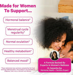 Pink Stork Myo-Inositol & D-Chiro Inositol: 3.6:1 Blend to Support Fertility, Hormone Balance for Women - Ovarian Function, Ovulation, Conception, and Period Support Supplement - 60 Capsules